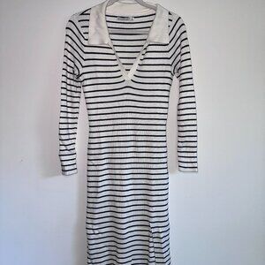 Abercrombie & Fitch Striped Collared Dress